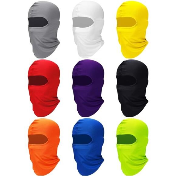 9 Pcs Ski Mask for Men Full Face Cover UV Sun Protection Face Mask Windproof - Picture 1 of 7